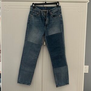 GAP Women's Blue Patchwork Jeans